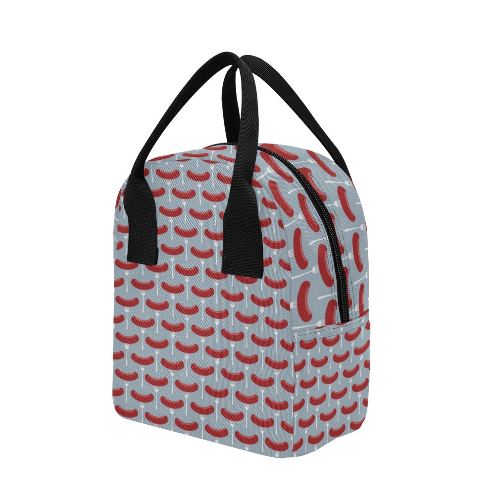 Sausage Print Design LKS301 Insulated Lunch Bag