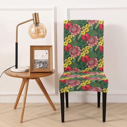 Summer Floral Print Design LKS305 Dining Chair Slipcover