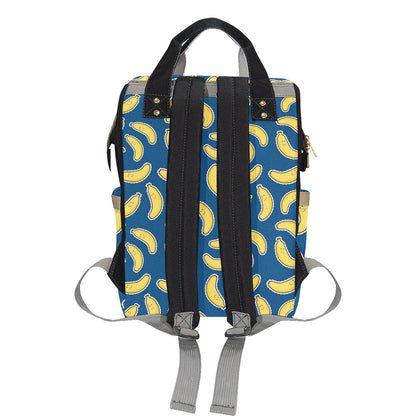 Banana Pattern Print Design BA03 Diaper Bag Backpack