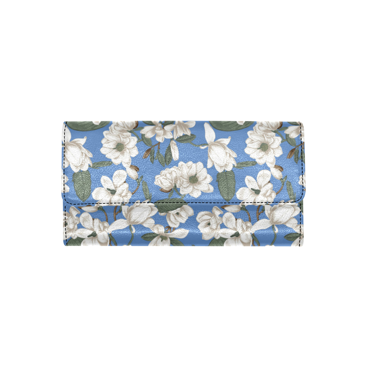 Magnolia Pattern Print Design 01 Women's Trifold Wallet