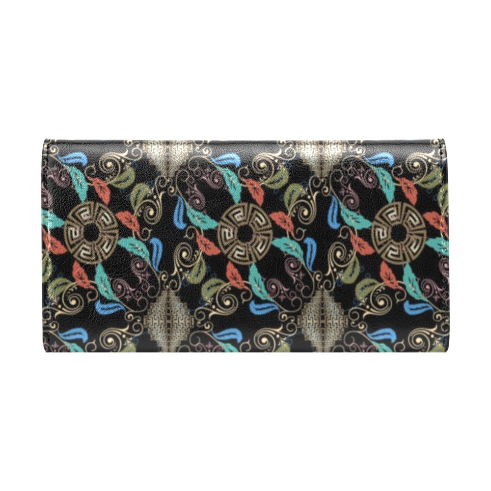 Ancient Greek Print Design LKS308 Women's Trifold Wallet