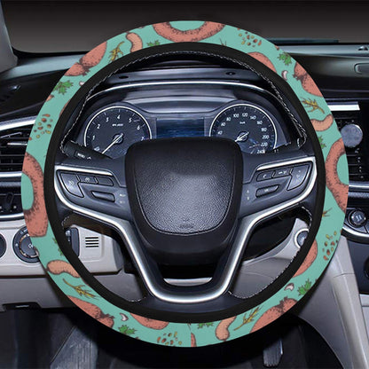 Sausage Print Design LKS303 Steering Wheel Cover with Elastic Edge