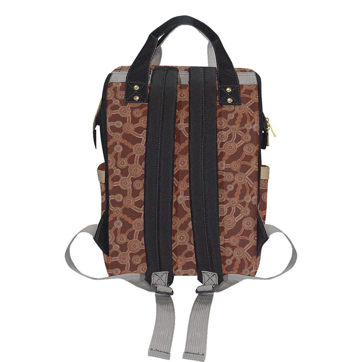 Aboriginal Pattern Print Design 03 Diaper Bag Backpack