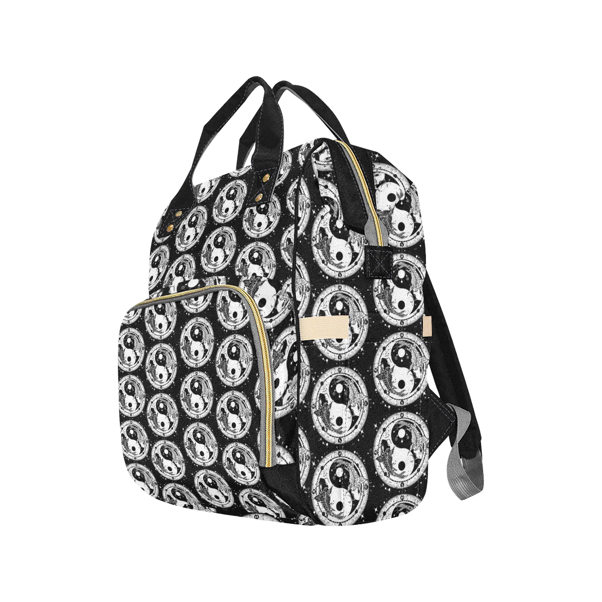 Yin Yang Koi Fish Diaper Bag Backpack