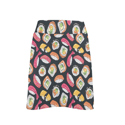 Sushi Print Design LKS306 17" Golf & Pickleball Skort with Pockets
