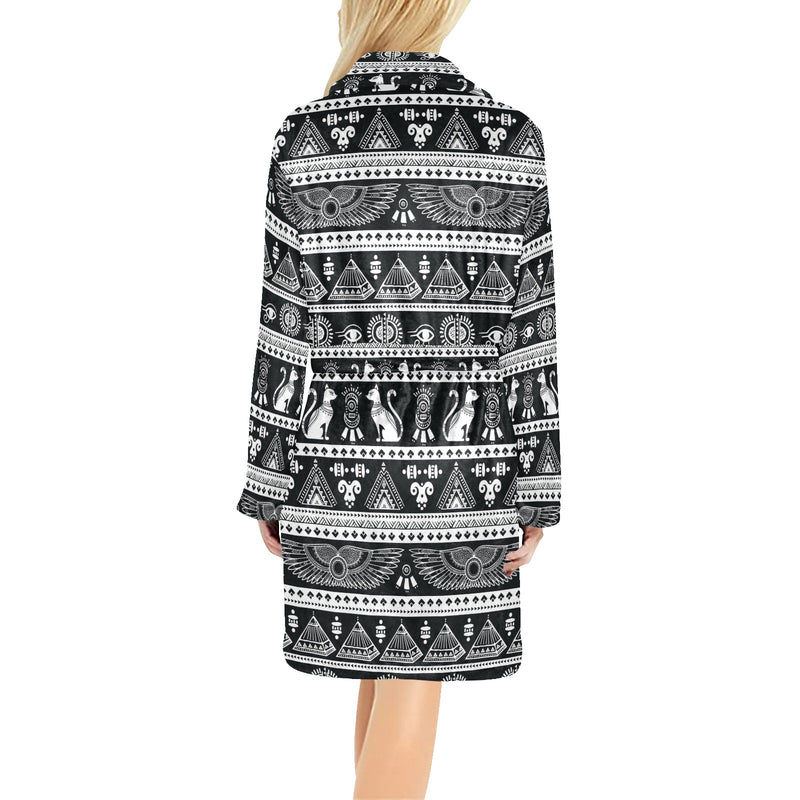 Tribal Pattern Print Design LKS305 Women's Fleece Robe