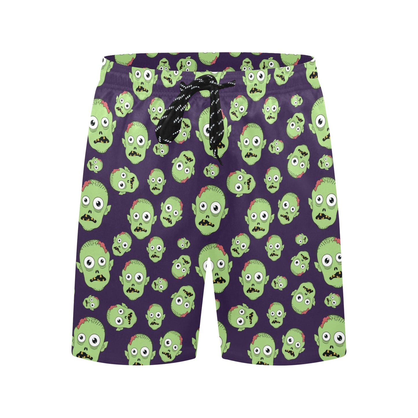 Zombie Print Design LKS303 Men's Swim Trunks Beach Shorts