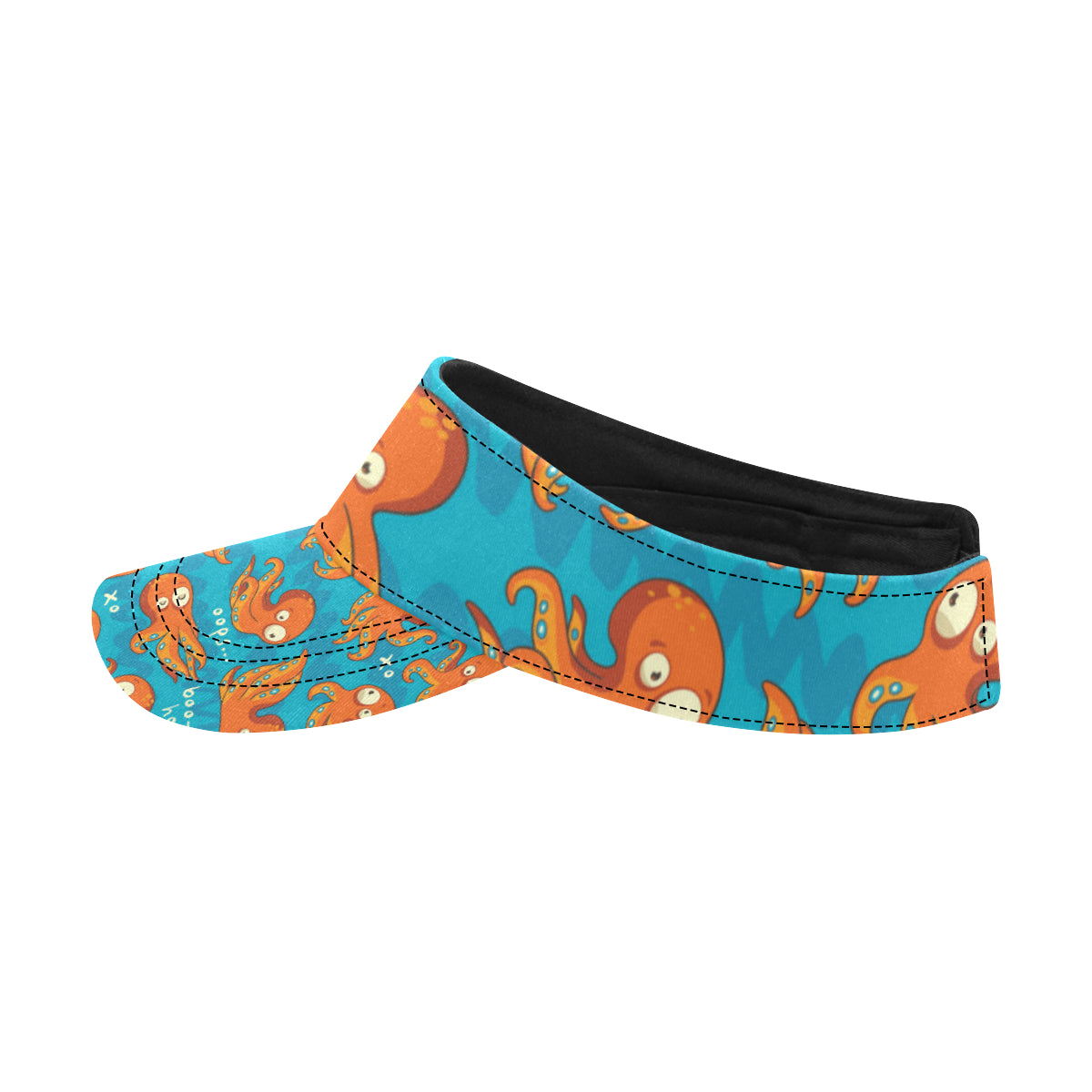 Octopus Pattern Print Design A02 Unisex Sun Visor