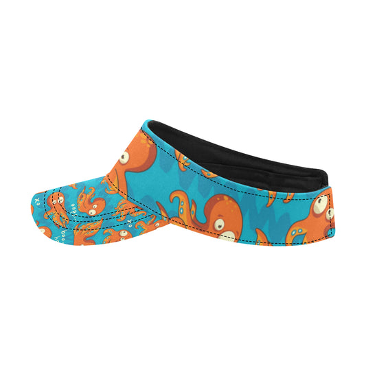 Octopus Pattern Print Design A02 Unisex Sun Visor