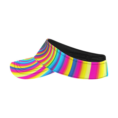 Vortex Twist Swirl Rainbow Design Unisex Sun Visor