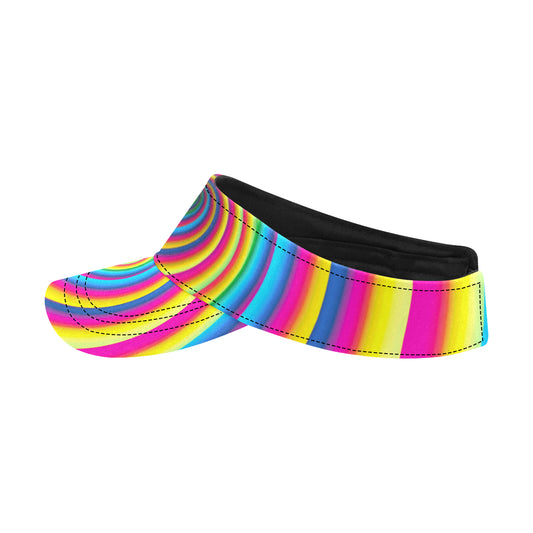 Vortex Twist Swirl Rainbow Design Unisex Sun Visor
