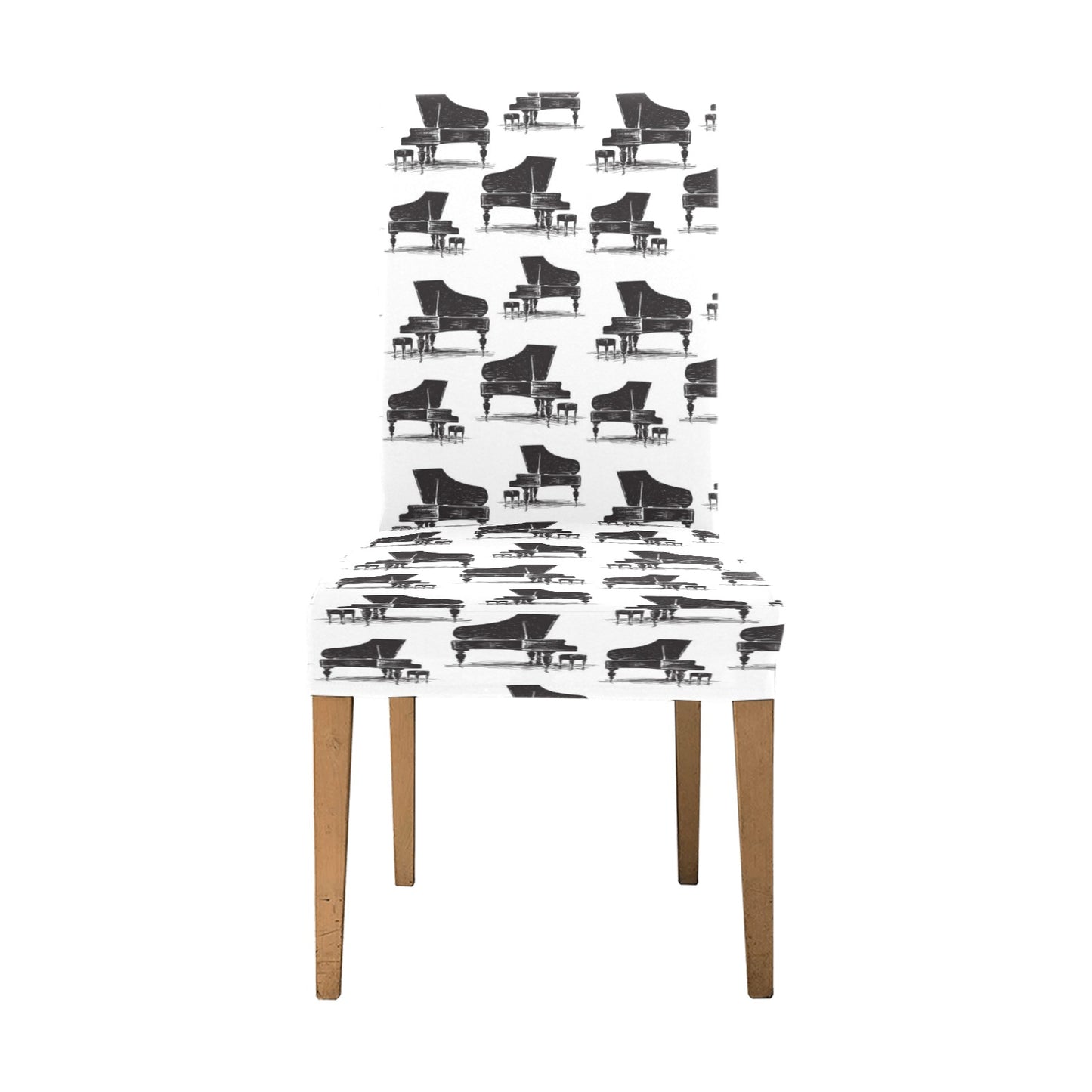 Piano Print Design LKS401 Dining Chair Slipcover