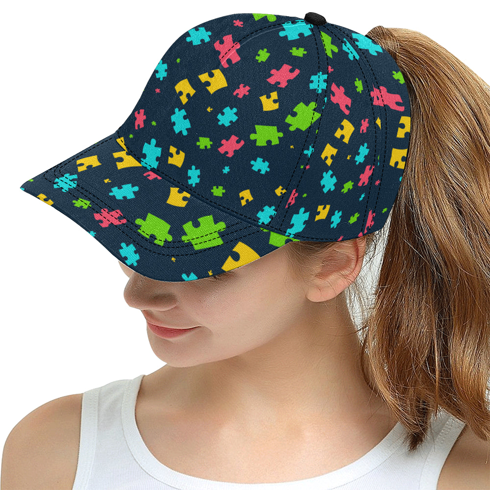Autism Awareness Colorful Design Print Snapback Cap