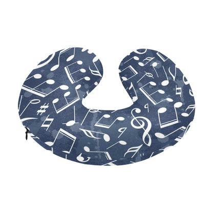 Music note Pattern Print Design A02 U-Shaped Travel Neck Pillow
