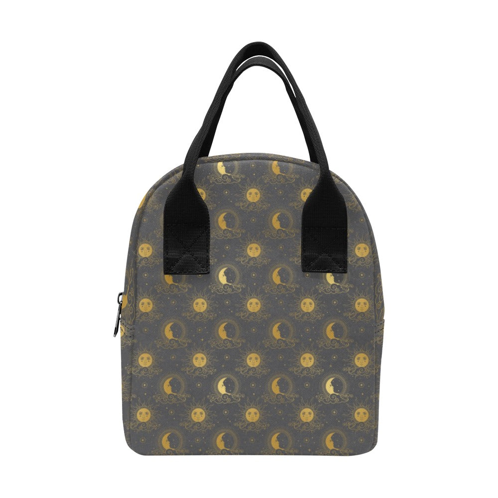 Sun Moon Print Design LKS305 Insulated Lunch Bag