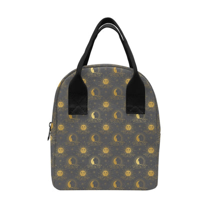 Sun Moon Print Design LKS305 Insulated Lunch Bag