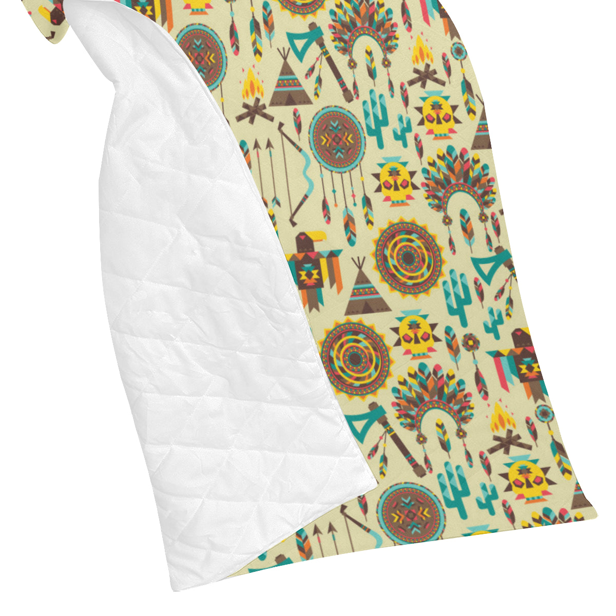 Tribal indians native american aztec Premium Quilt