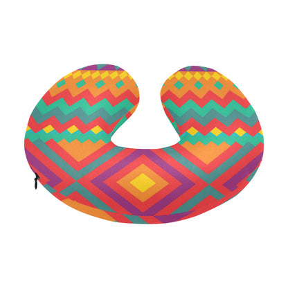 Mexican Pattern Print Design 04 U-Shaped Travel Neck Pillow