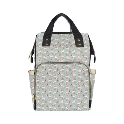 Bull Terrier Cute Print Pattern Diaper Bag Backpack