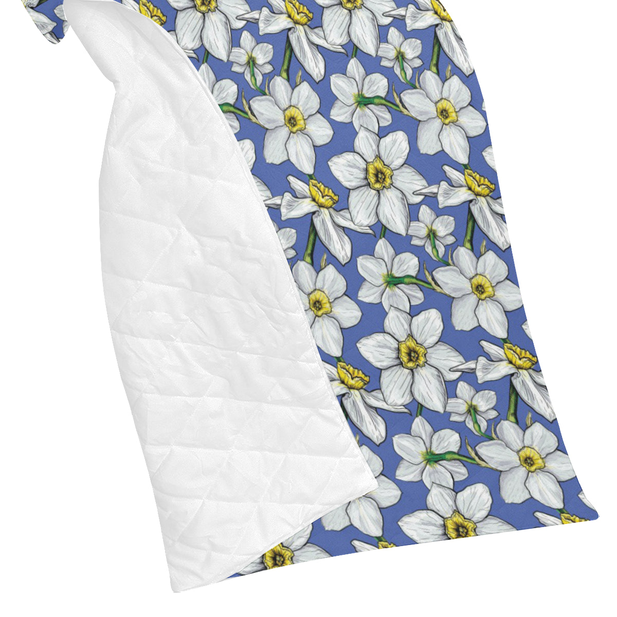 Daffodils Pattern Print Design DF08 Premium Quilt