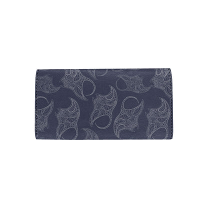Manta Ray Pattern Print Design 01 Women's Trifold Wallet