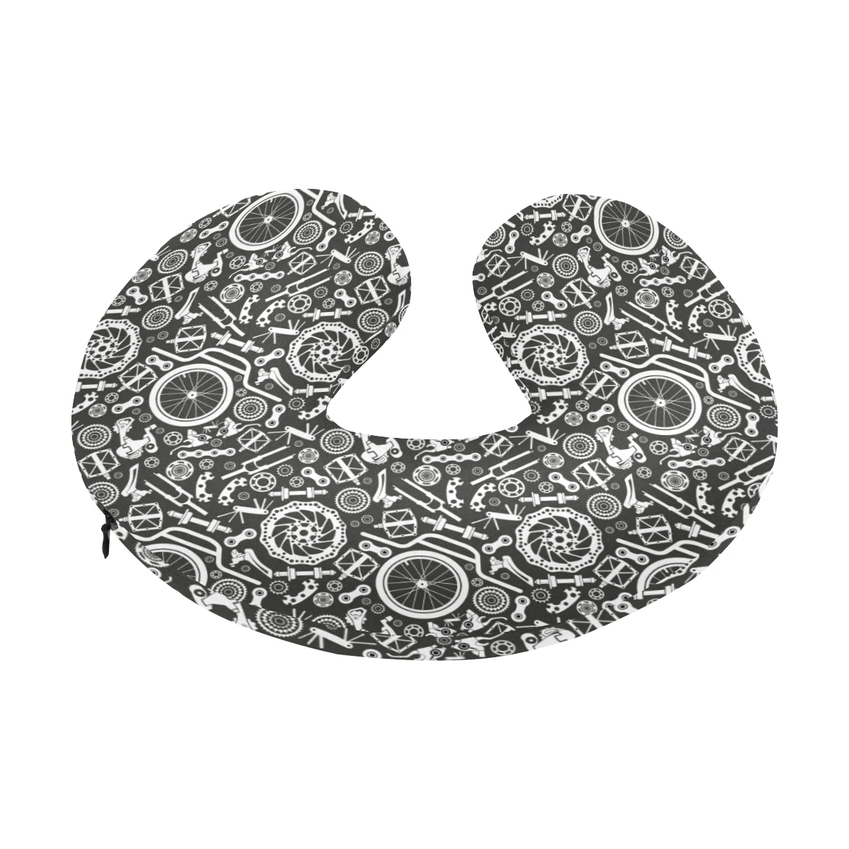 Bicycle Tools Pattern Print Design 02 U-Shaped Travel Neck Pillow