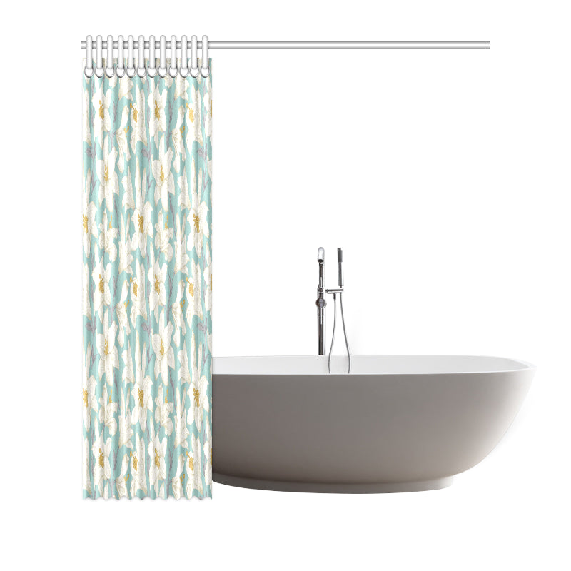 Lily Pattern Print Design 02 Shower Curtain