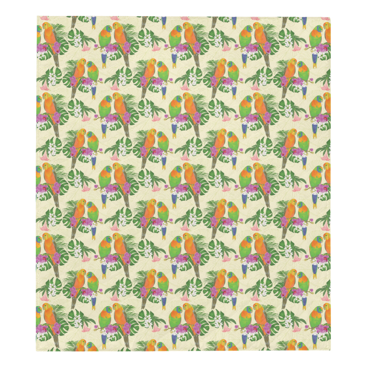Conures Pattern Print Design 02 Premium Quilt