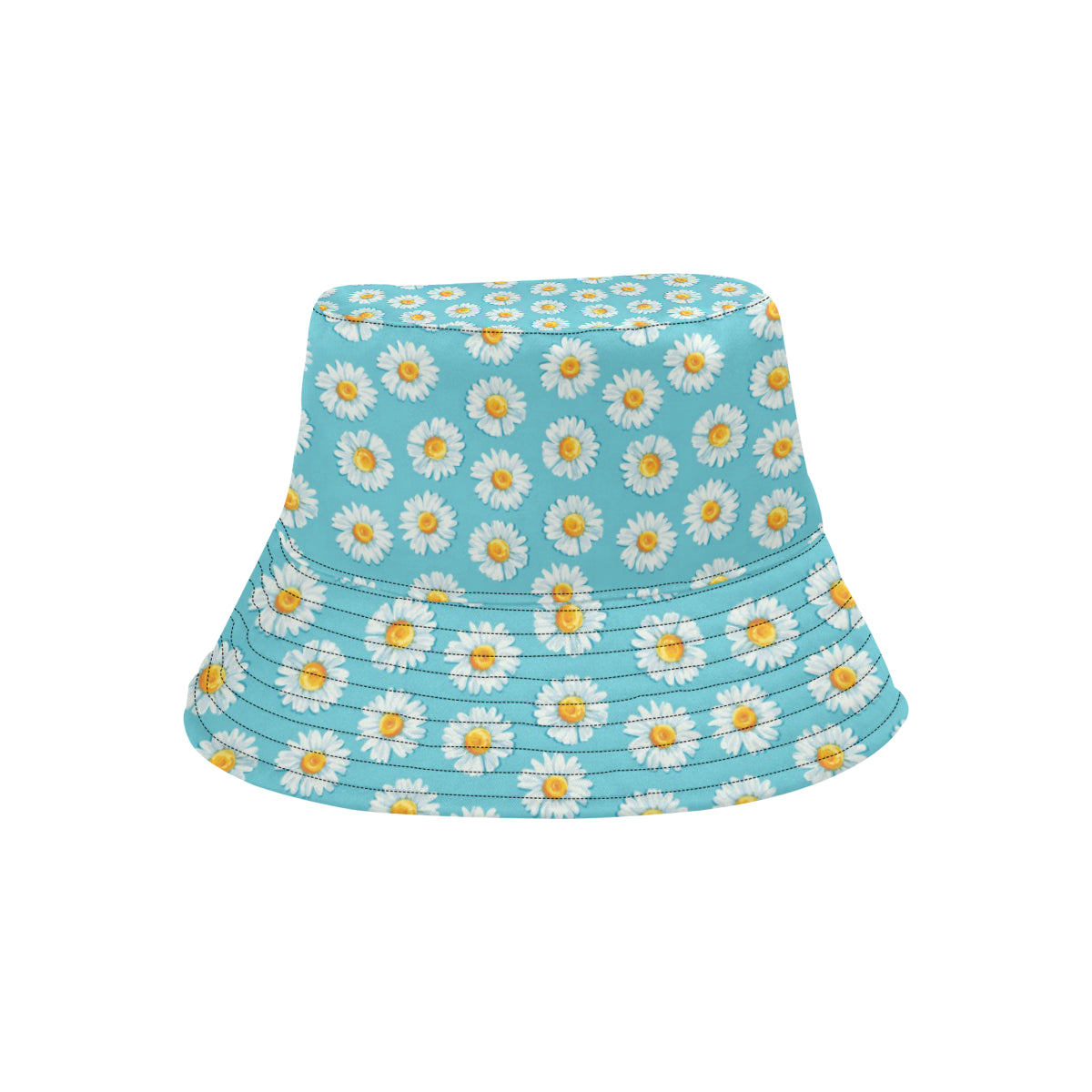 Daisy Pattern Print Design DS03 Unisex Bucket Hat