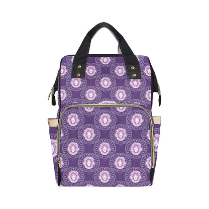 Leo Pattern Print Design 04 Diaper Bag Backpack