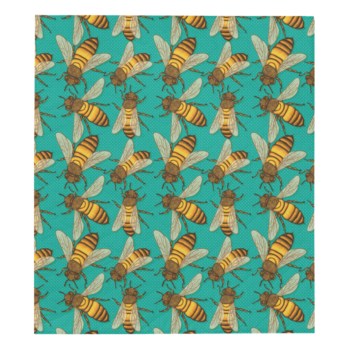 Bee Pattern Print Design BEE04 Premium Quilt
