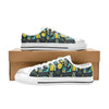 Science Print Design LKS301 Women's White Low Top Shoes