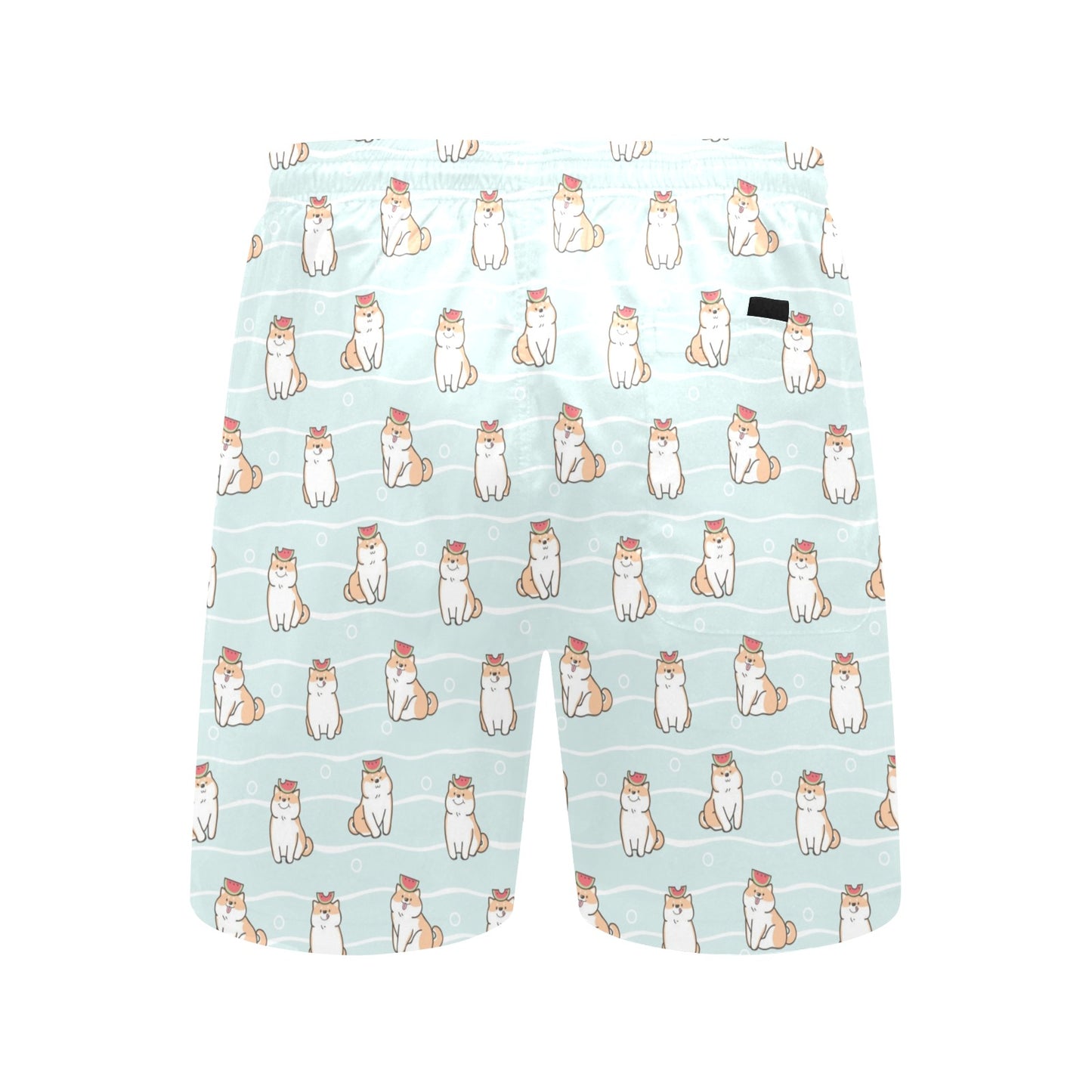 Shiba Inu Print Design LKS3011 Men's Swim Trunks Beach Shorts