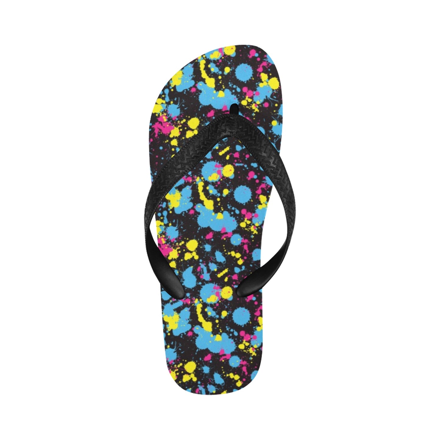 Splatter Colorful Print Design LKS301 Flip Flops