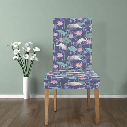 Water Lily Print Design LKS306 Dining Chair Slipcover
