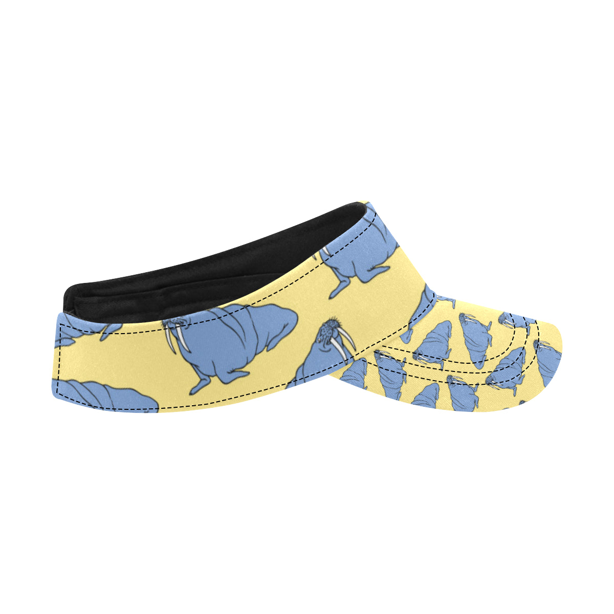 Walrus Pattern Print Design 02 Unisex Sun Visor