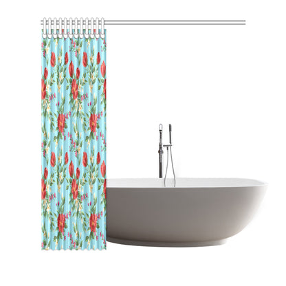 Summer Floral Pattern Print Design SF011 Shower Curtain