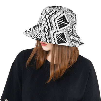 Samoan Tattoo Style Print Design LKS307 Unisex Bucket Hat