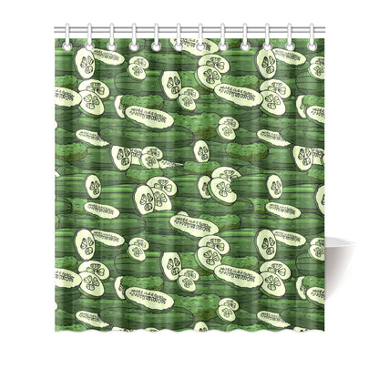 Cucumber Pattern Print Design CC01 Shower Curtain