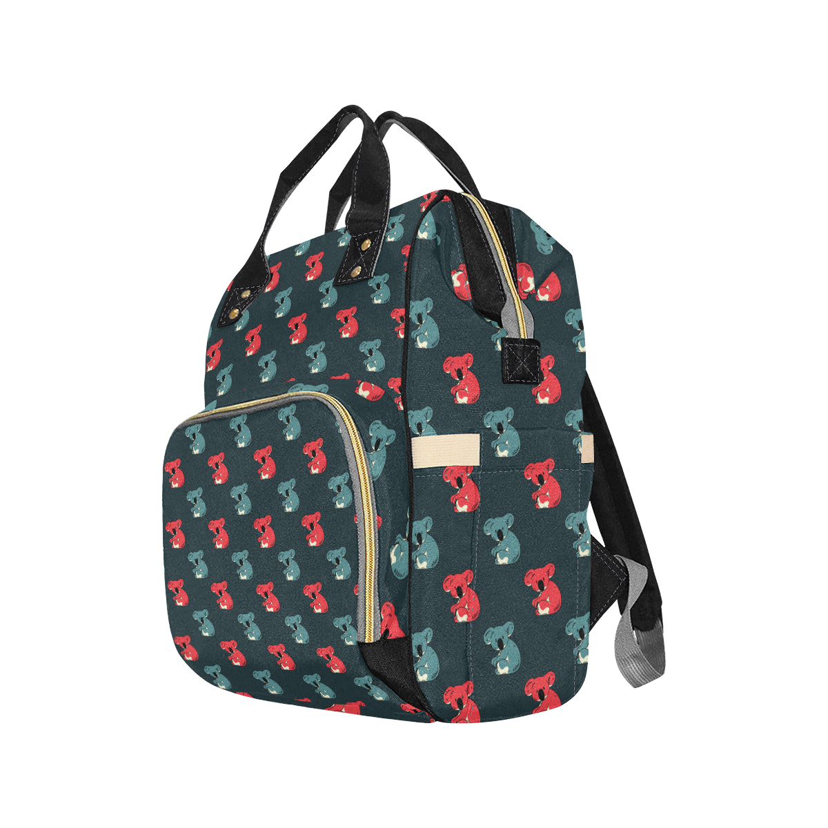 Koala Pattern Print Design 02 Diaper Bag Backpack