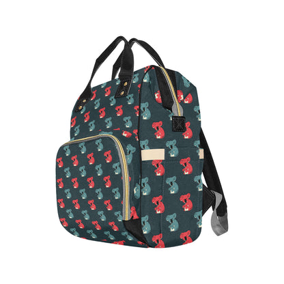 Koala Pattern Print Design 02 Diaper Bag Backpack