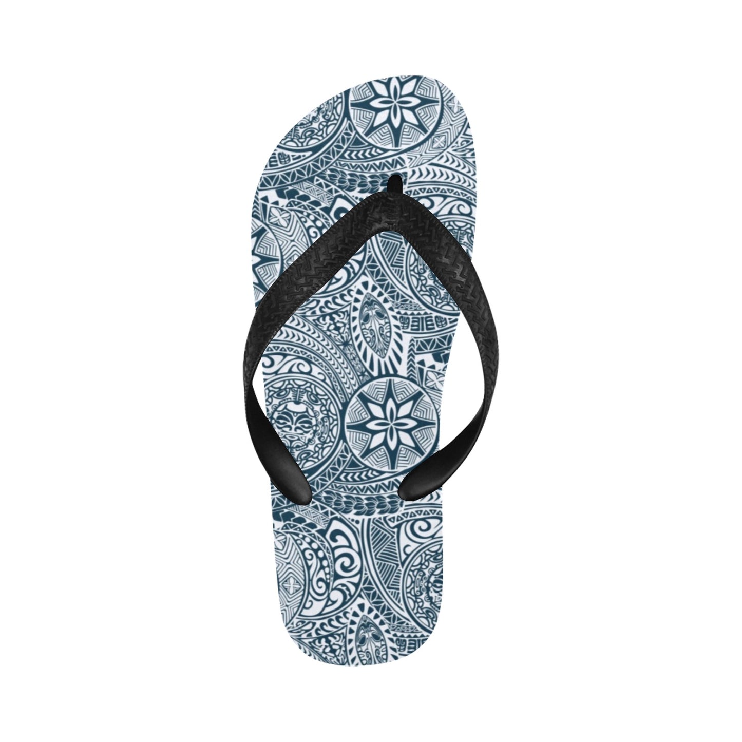 Samoan Pattern Print Design LKS306 Flip Flops