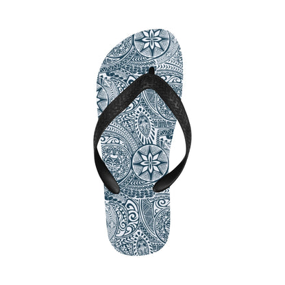 Samoan Pattern Print Design LKS306 Flip Flops