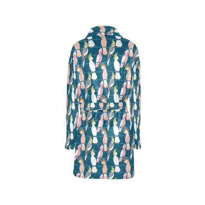 Cockatoo Print Design LKS401 Women's Fleece Robe