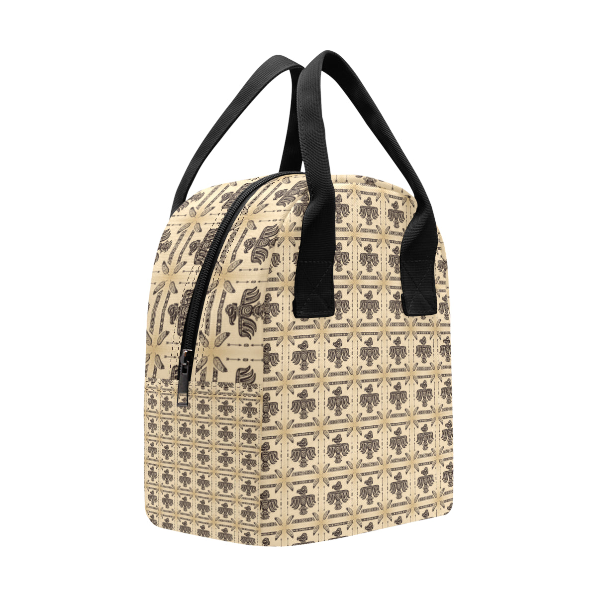 Native American Themed Design Print Insulated Lunch Bag