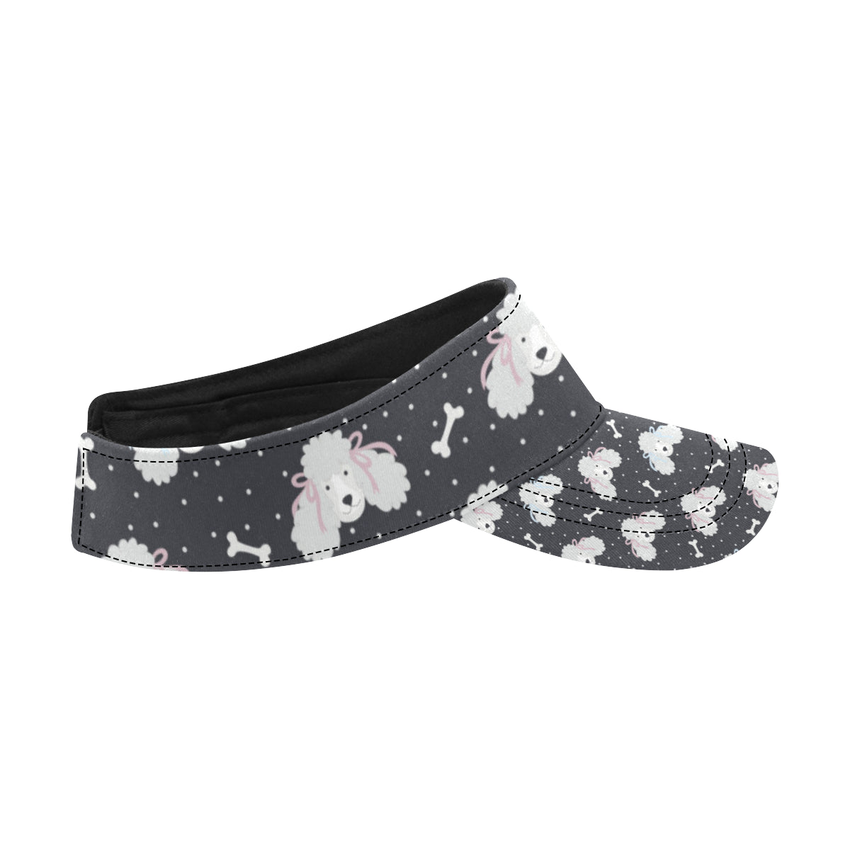 Poodle Pattern Print Design A03 Unisex Sun Visor