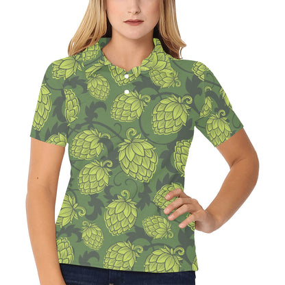 Hope Pattern Print Design 02 Women's Polo Shirt