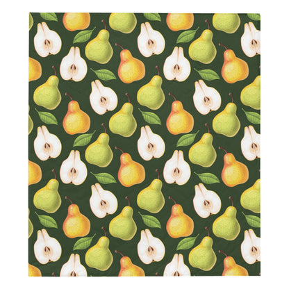 Pear Pattern Print Design PE06 Premium Quilt