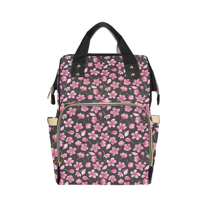 Apple blossom Pattern Print Design AB03 Diaper Bag Backpack