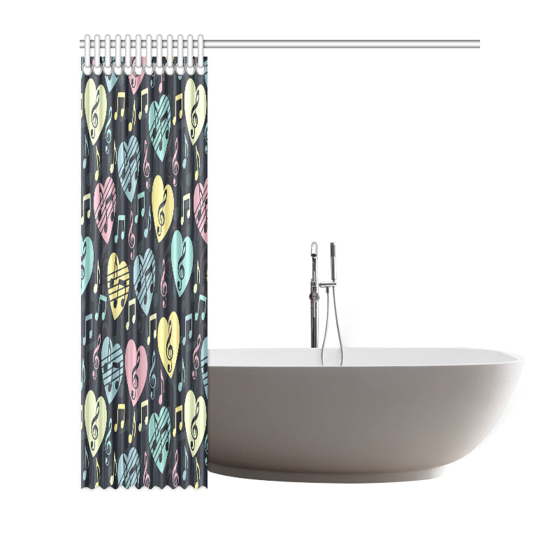 Music note Pattern Print Design A03 Shower Curtain